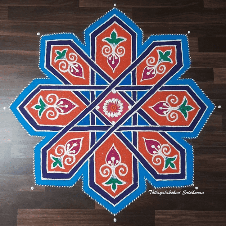 Pleasing Yogini Ekadashi Rangoli