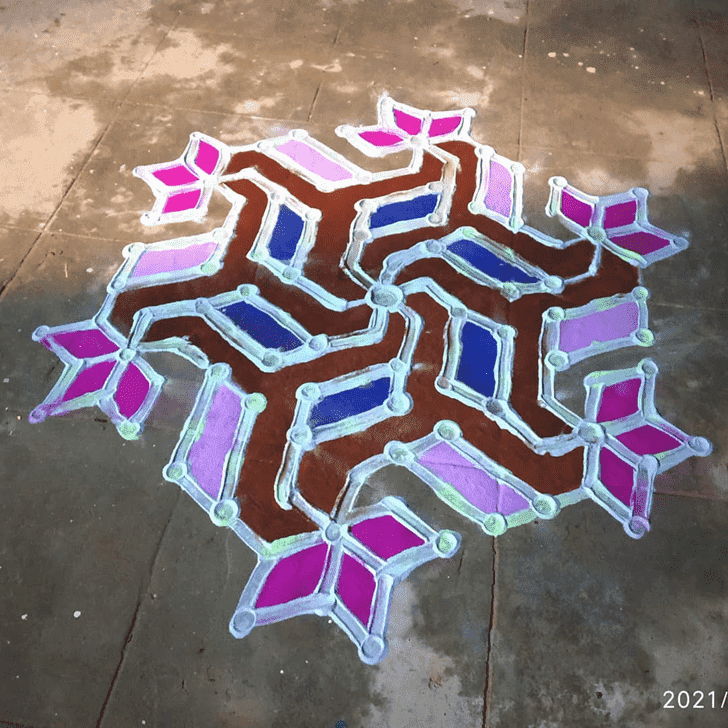 Refined Yogini Ekadashi Rangoli