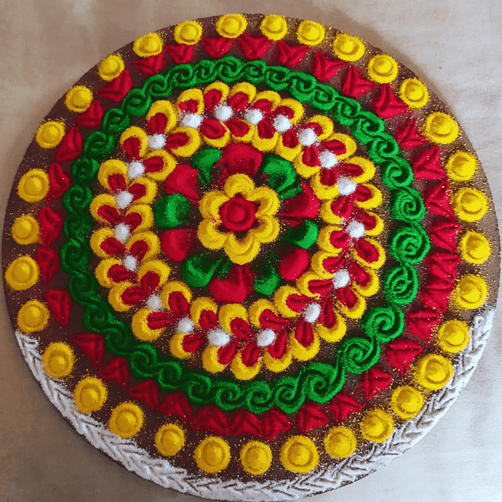 Wonderful Yogini Ekadashi Rangoli Design