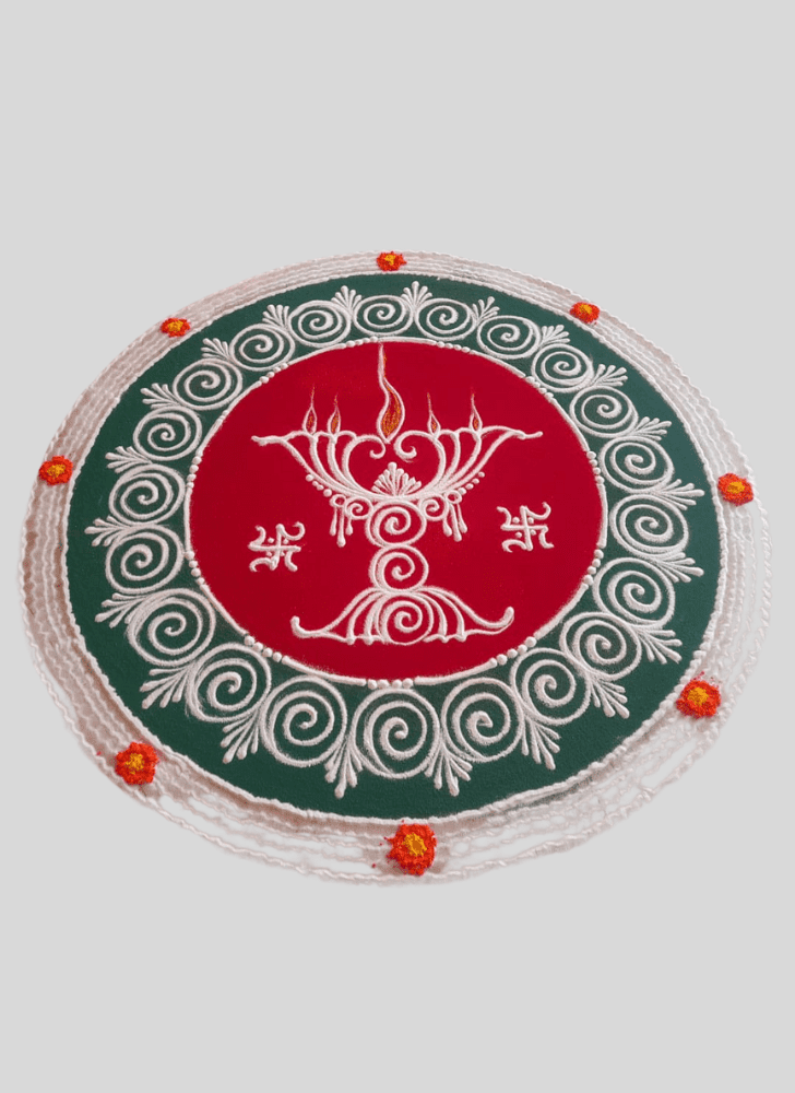 Admirable Zen Rangoli Design