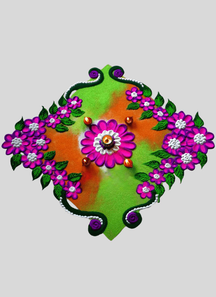 Fascinating Zen Rangoli